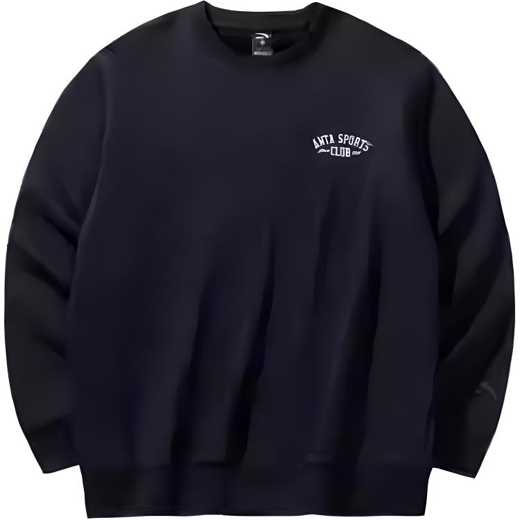 

Anta Comfortable Breathable Versatile Fleece Warm Sweatshirt Men Sweatshirt Basic-Black 152448723-2 L