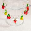 Handmade Glass Fruit Pendant Necklace Offering A Touch of Artistics and Nature Inspire Elegant for Any Outfits