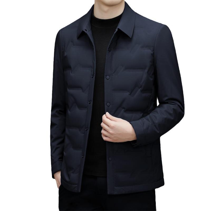 High-Quality Men's Down Jacket - Lightweight Lapel Design for Autumn & Winter