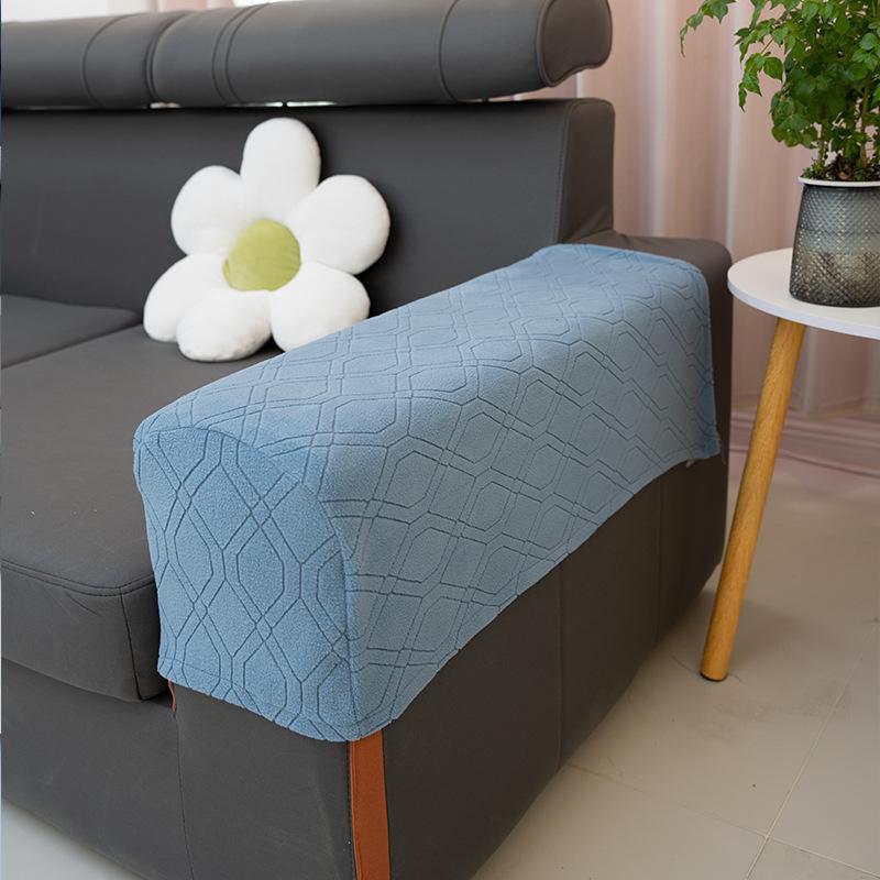 2PCS Sofa Armrest Covers Fleece Premium Armrest Covers Stretchy Chair Sofa Couch Arm Protector Stretch to Fit синий 3580₽