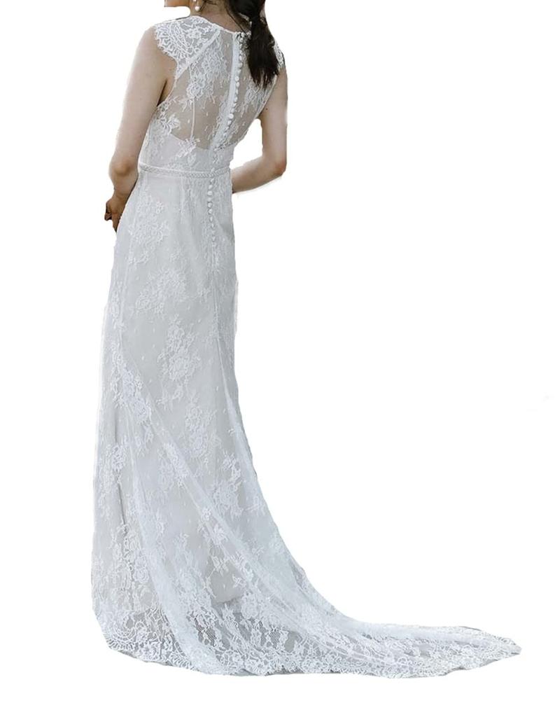 Lace Wedding Dinner Long Stylish and Empire Overseas [Fiveen] Pre-wedding Dress, One-piece, Dress, Simple, Wedding, After-party, Bride, Party,