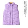 Trade European and American Single Women Cotton-padded Vest Autumn and Winter New Stand Collar Sleeveless Waistcoat Versitile Fashion Vest Vest