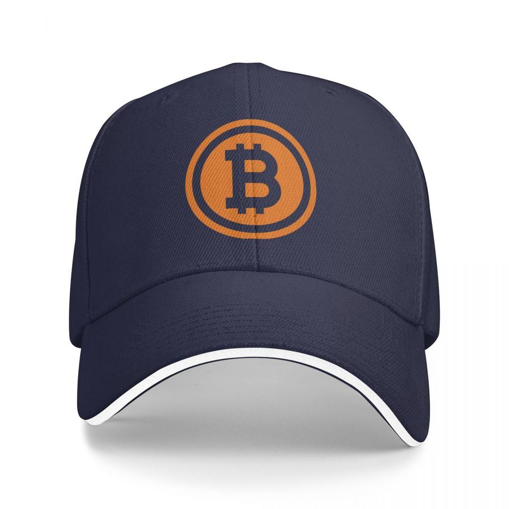 Baseballkappe Unisex Bitcoin Logo Fashion Caps Hüte für Logo Asquette Homme Papa Hut für Unisex Trucker Cap
