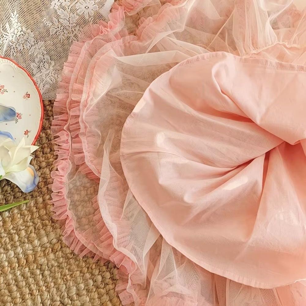 Summer Girls' Ballet TuTu Dress Sleeveless Princess Wedding Dress  Performance Costume