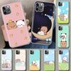 Cute Peach Goma Cat Phone Case Cover for iPhone 11 12 13 Mini 14 15 Plus 16 Pro Max 17 Air 7 8 + SE Art Customized Fundas 11 12