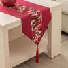 Vintage TableCloth with Tassel Table Cover Table Flag Red Chinese Style Table Runner  Wedding Party