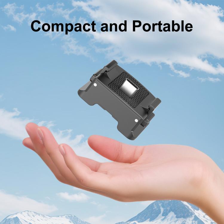 For DJI Osmo Pocket 4 / 3 PULUZ Plastic Quick-Release Charging Adapter Base (Black)