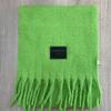 Autumn and winter Ankela red wool scarf women's new solid color thickened warm scarf high-end simple and versatile shawl