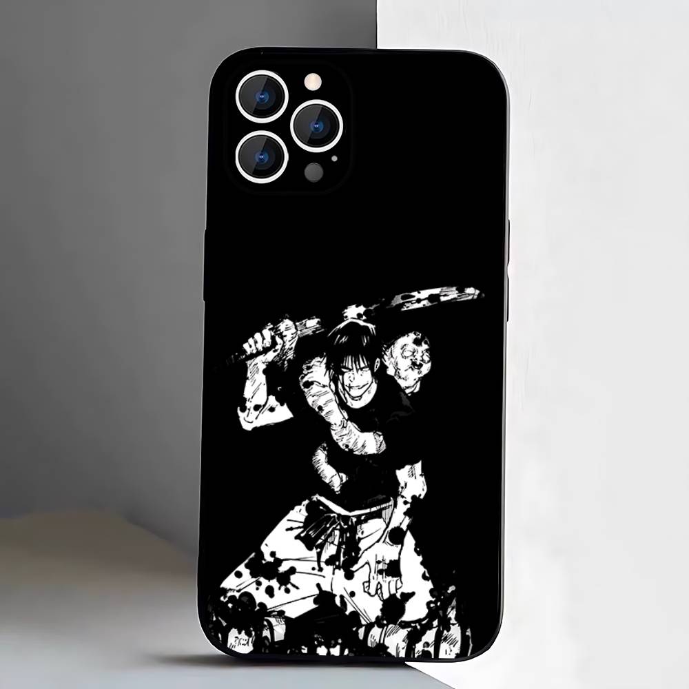 Toji Fushiguro Jujutsu K-Kaisen Phone Case For iPhone 17,16,15,14,13,12,11,Pro,XS,Max,XR,Plus,E,SE4,Mini Black Soft Cover