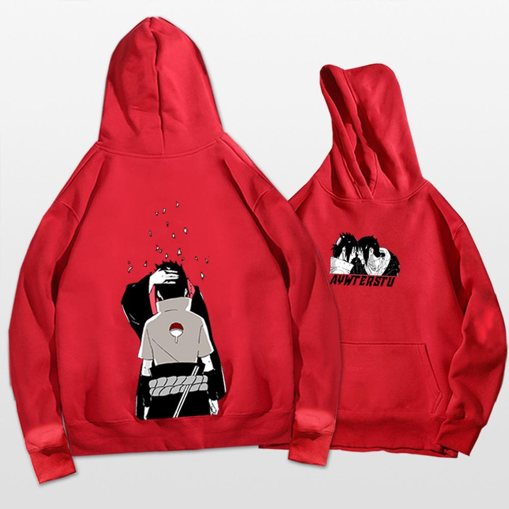 Naruto hooded sweater men and women spring and autumn teenagers student trendy brand Japanese animation loose shoulder jacket