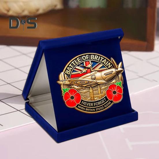 Battle of Britain Commemorative Badge 1940-2024 Battle of Britain Never Forget Collection Coin Alloy Medal Soldiers Keepsake Gift