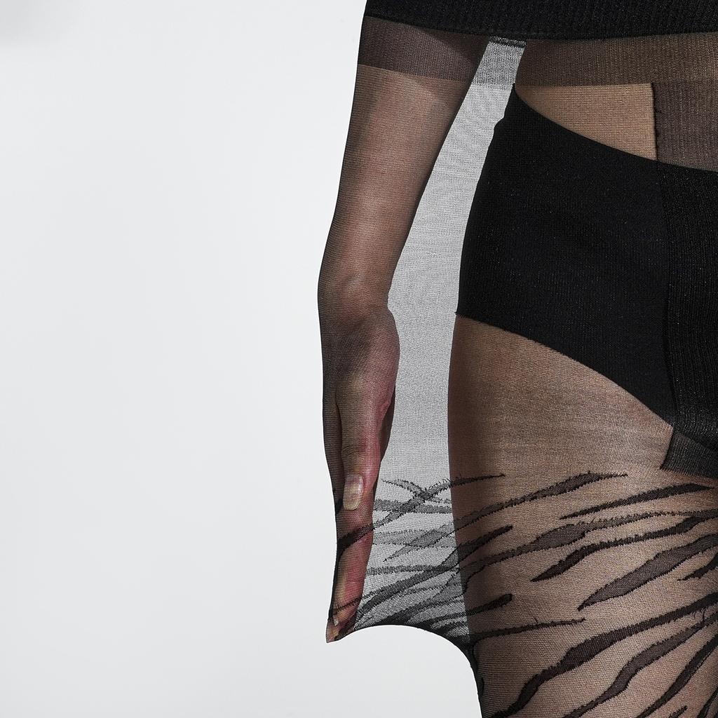 Black sexy leopard print stockings, women's summer thin pantyhose