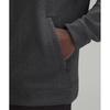 Lululemon Textured Double Knit Cotton Half Zip Heathered Black Black