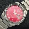 GENUINE VINTAGE SEIKO 5 AUTOMATIC 7009A JAPAN MENS RED DIAL WATCH A702404-5 R124-a702404