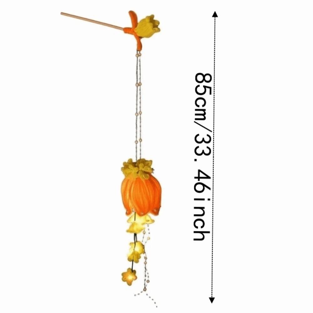 Handmade Bellflower Lantern Glowing Twisted Stick Muguet Flower Lamp Luminous Easy-to-Make Handheld Light Mid-Autumn Festival