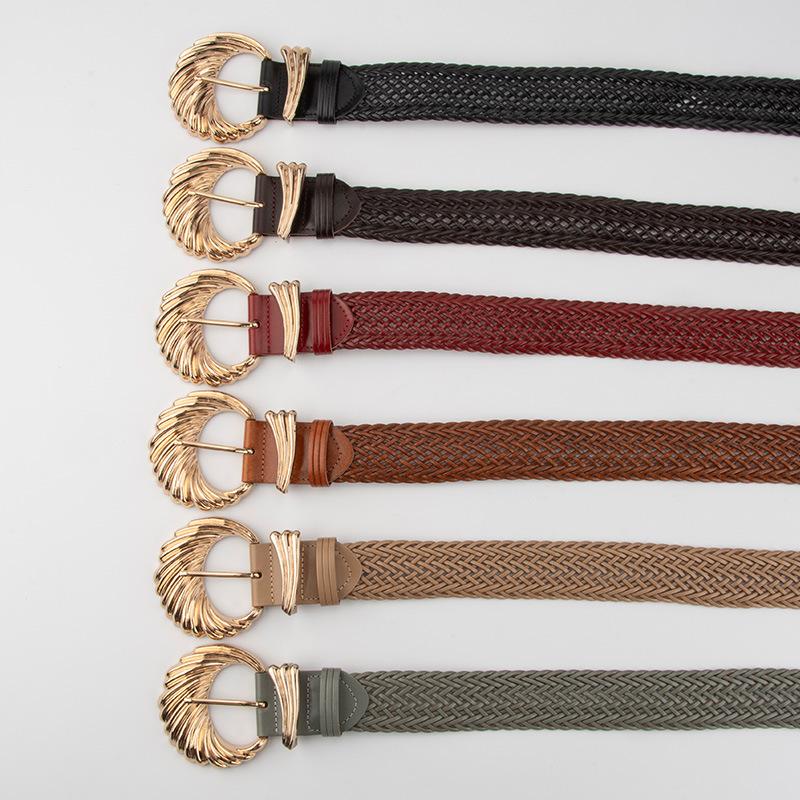 Korean Version of Retro Simple White Braid Paper Women's Belt Belt