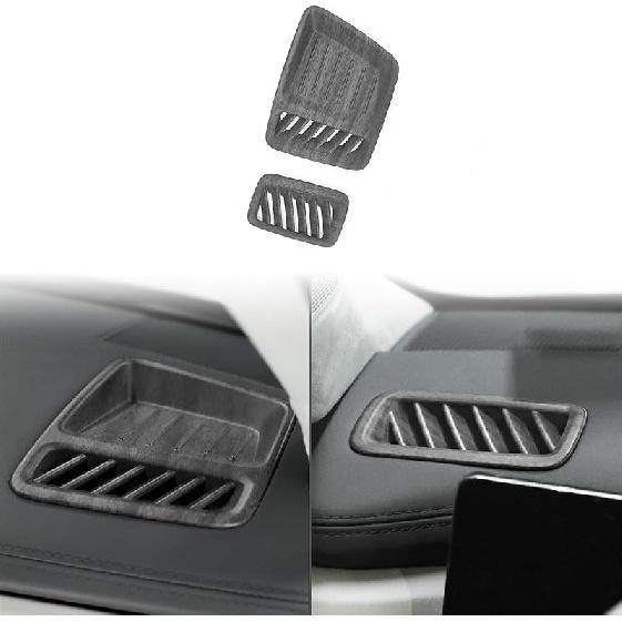 ABS Car Front Side AC Air Vent Frame Cover Front Central Dash Side Air Outlet Cover Trim Compatible with Hyundai Santa Fe 2024-2025 MX5 Accessories