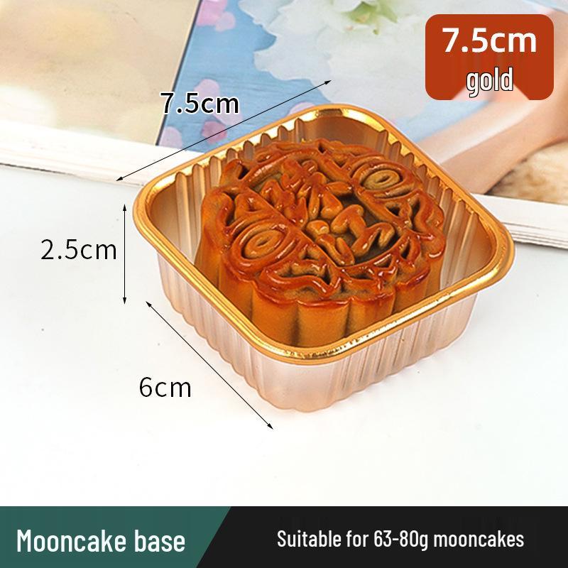 Golden Mooncake Blister Packaging: Salted Egg Yolk Pastry Tray with Mung Bean Cake Blister Box.