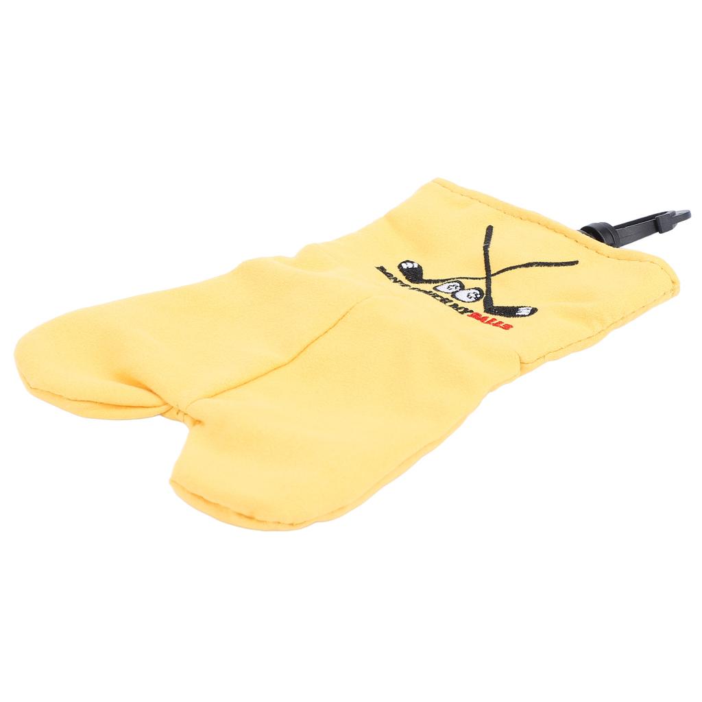 Funny Ball Pouch Double Sided Velvet Reusable Hanging Hook Holds 2 Balls Funny Print Ball Accessorie