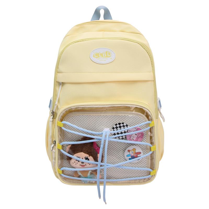 Stars Dot Print Girls Backpack Student Large Capacity Schoolbag