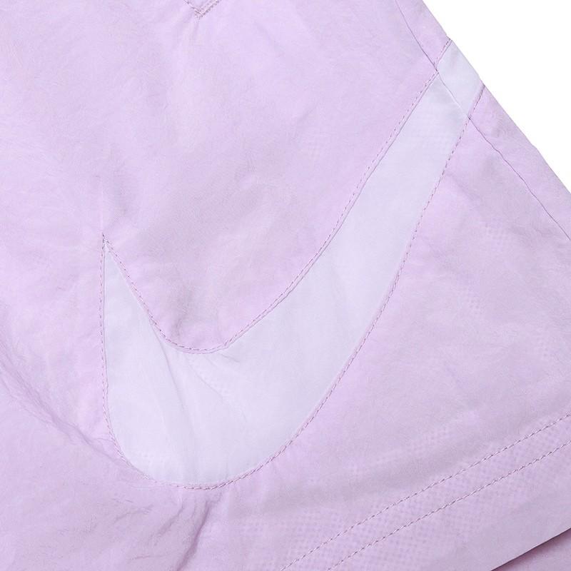 Nike Sports Casual Woven Big Logo High Waist Loose Shorts Women shorts Purple DM6740-530