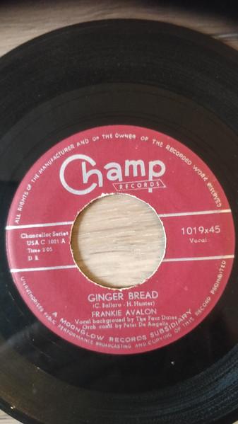 

7inch Record FRANKIE AVALON - Ginger Bread 101945 Champ Records 1958 Belgium Pop Used