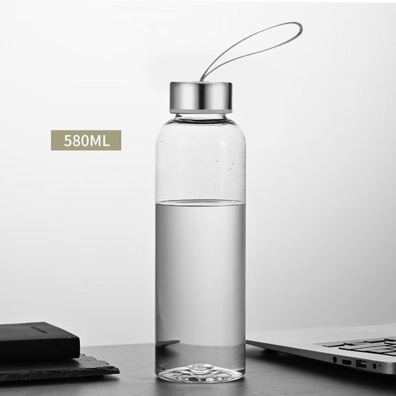 Changqi 580ML Portable Transparent Direct Drink Water Bottle 3-Pack
