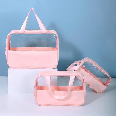 Transparente Make-up-Tasche, Reise-Kulturbeutel, Strand, Wasserdichte Aufbewahrungstasche, Instagram-Stil, Großes Fassungsvermögen, Tragbare Tasche