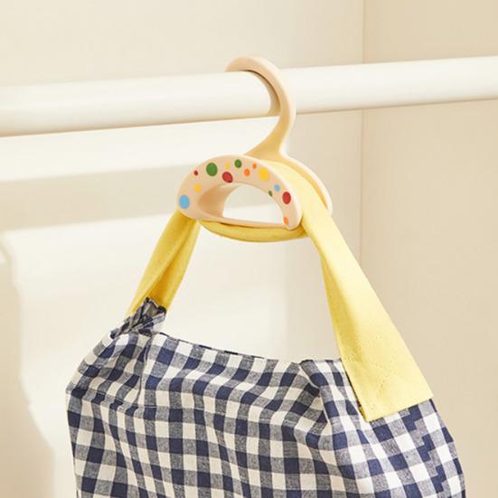 Cintre de Sac Forme Courbée Crochet Empilable Crochets Antidérapants Design sans Trace sans Perçage Réutilisable Organisateur de Garde-Robe pour Sacs Écharpes Cravates Chapeaux