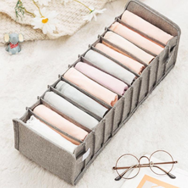 1pc Underwear Storage Box, Wardrobe Drawer Separated Storage Box, Household Organizing Storage Box