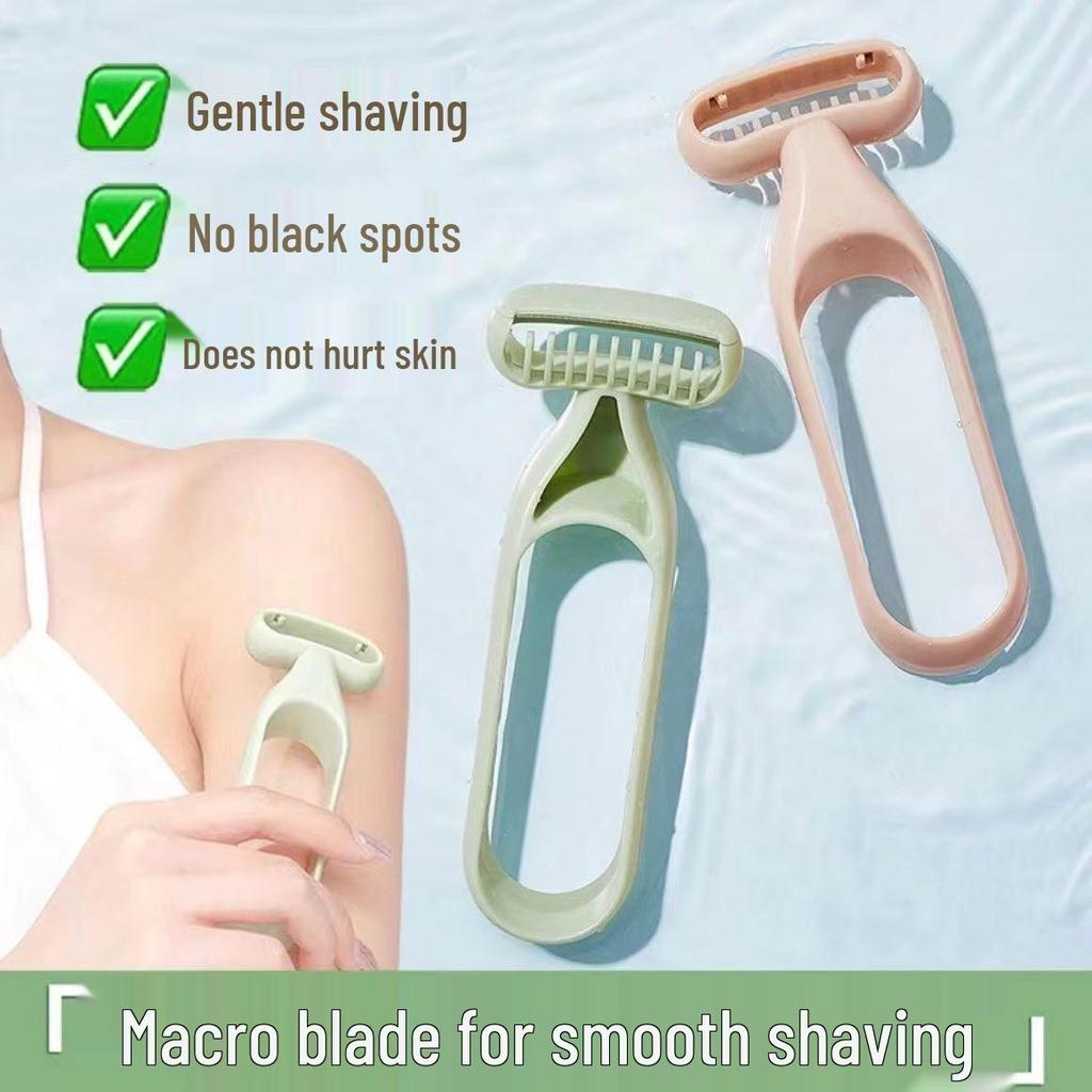 O-Type Anti-Slip Razor & Trimmer: Women's Manual Shaver for Armpits, Pubic Hair, Legs, and Men's Hair Removal