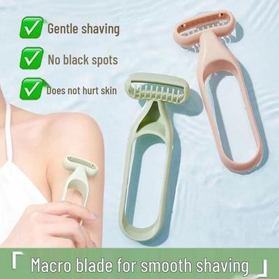 O-Typ Anti-Rutsch Rasierer & Trimmer: Damen-Handrasierer für Achseln, Schambehaarung, Beine und Herren-Haarentfernung