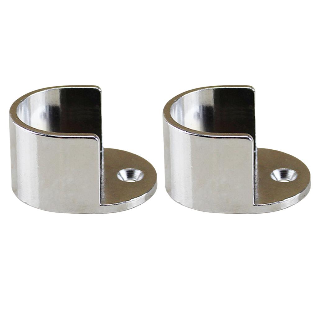 Set Staffe per Bastone Tenda Montaggio a Parete Supporti per Tenda per Aste da 28 mm Design Moderno Facile Installazione