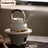 Soda Glazed Lifting Handle Pot Tea Warmer Holder Candle Heater Stove Household Kettle Stand Boiling Water Carbon Furnace Teaware