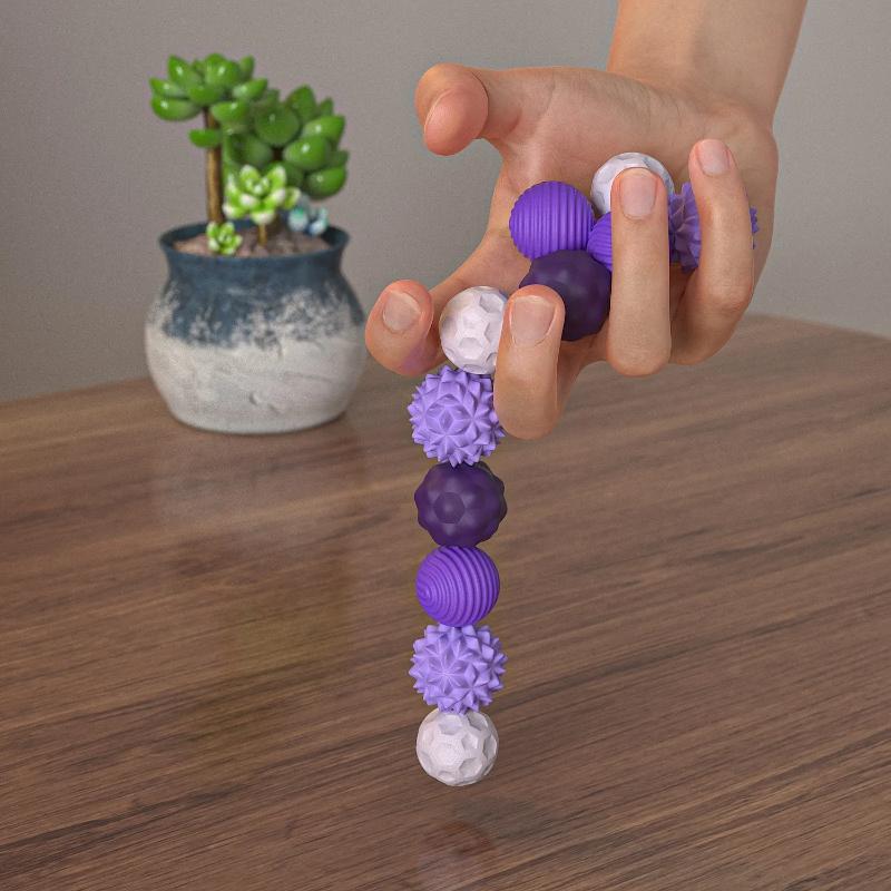 4/8pcs Silicone Magnetic Sensory Balls Fidget Toy Worry Balls  Kid Adults Anxiety Relief Stress Sensory Toy