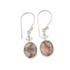 Pink Copper Turquoise Gemsstone 925 Sterling Silver Lovely Jewelry Earrings Gift EE-6-40