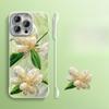Crystal Flowers Suitable for Apple 16 Feather Yarn Frameless Mobile Phone Case Huawei Mate70pro Ultra-thin 15 Bracket 13