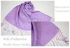 Made in India Check Pattern Large Silk Pashmina Stole for [NEW COLORS] Women, Autumn/Winter