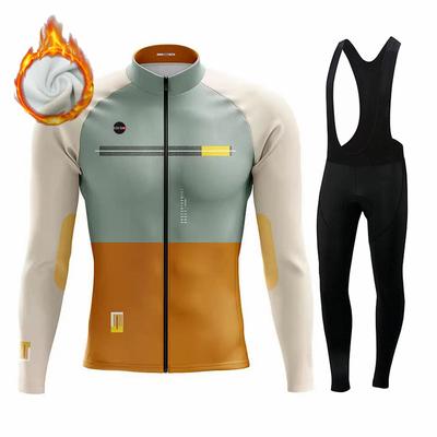 Gobikful Winter Cycling Jersey Set Thermal Fleece Cycling Clothes  Bicycle Clothing  Mountain Bike Cycling Wear Suit