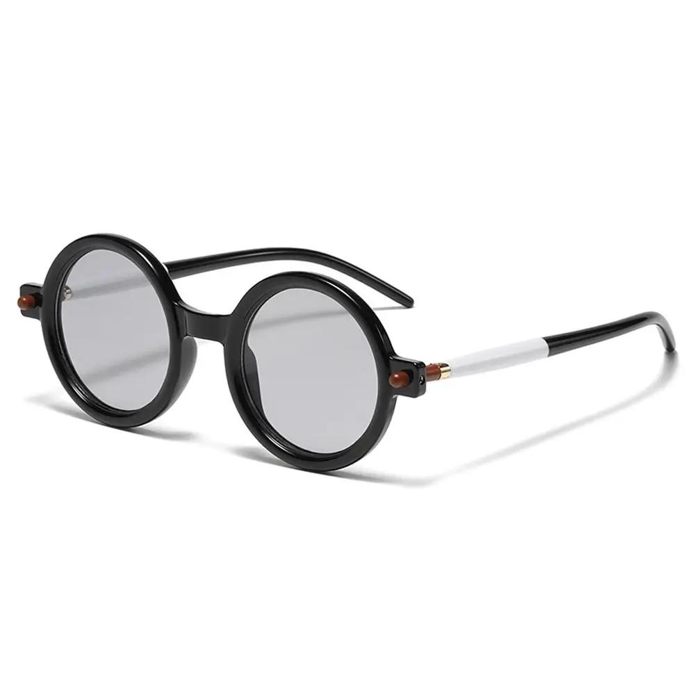 

Popular Vintage Round Sunglasses Women For Men Trendy Sun Glasses Punk Luxury Brand Designer Shades Big Frame Eyeglasses UV400