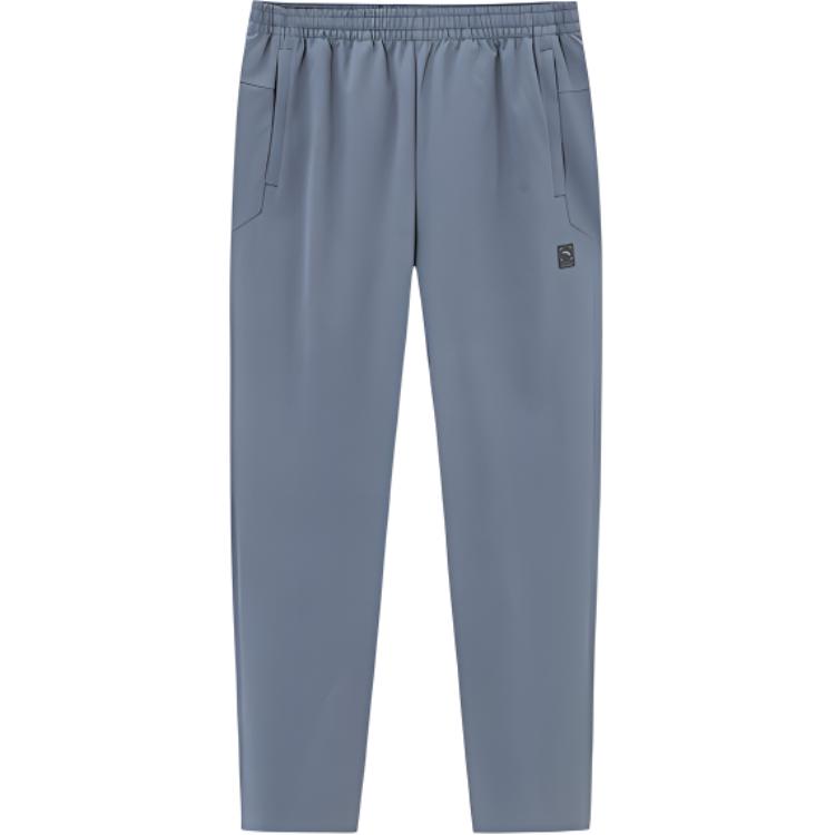 

Anta Однотонные прямые спортивные брюки средней посадки на шнурке мужские брюки серые 952417506-2 3XL