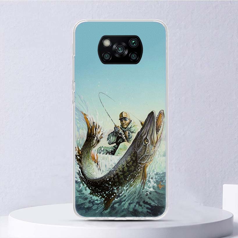 Hunting Fishing Man Soft Case For Xiaomi Poco X7 X6 X5 X4 X3 Nfc F7 Ultra F6 F5 Pro Phone Cover F4 Gt F3 M5S M4 M3 M5 M6 Coque