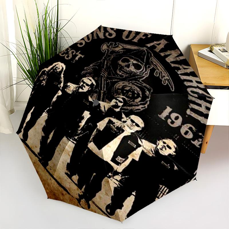 Anarchy Folding Umbrella Portable Suitable For All Seasons Outdoor Travel Light