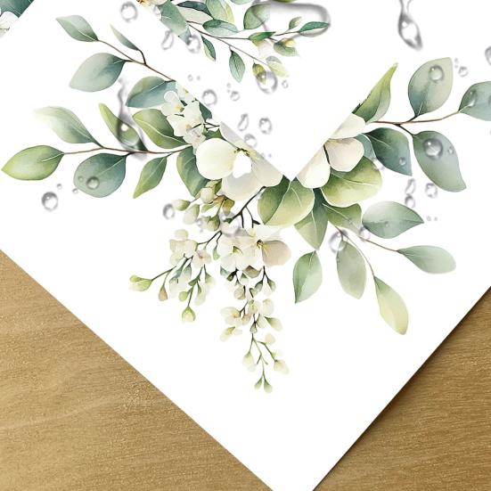 Light Switch Decal Green Leaf Vinyl Stickers Plant Leaf Design Waterproof