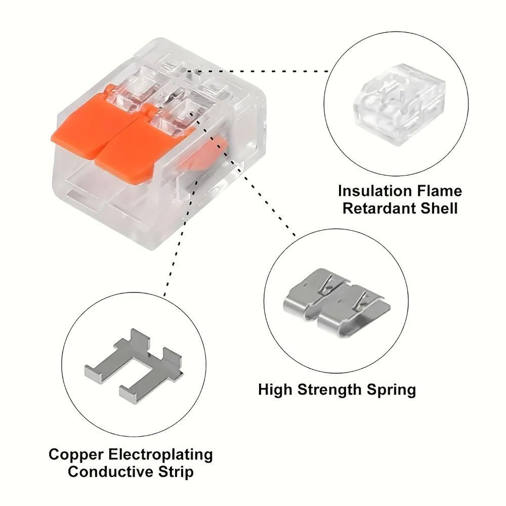 90 PCS 2/3/5 Port Wire Connector Assortment Pack Electrical Lever Wire Connectors  Electrical Wires