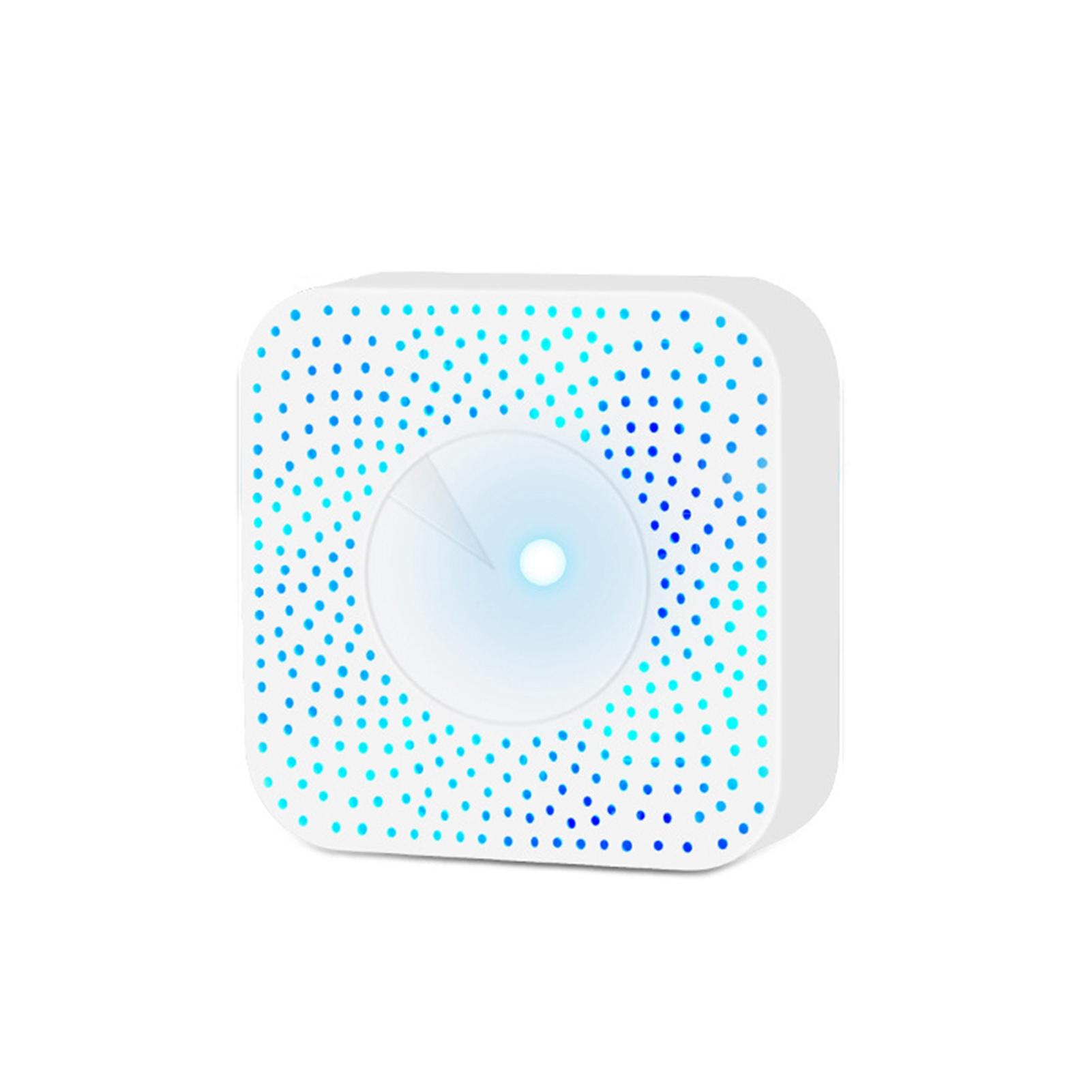 Monitor Intelligente Qualità dell'Aria Tuya WiFi 6 in 1 Air Housekeeper PM2.5 Formaldeide VOC CO2 Temperatura Umidità bianco