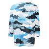 Women's Tops Three-quarter Sleeve Shirt V-neck Loose Casual Shirt Textured Printed T-shirt