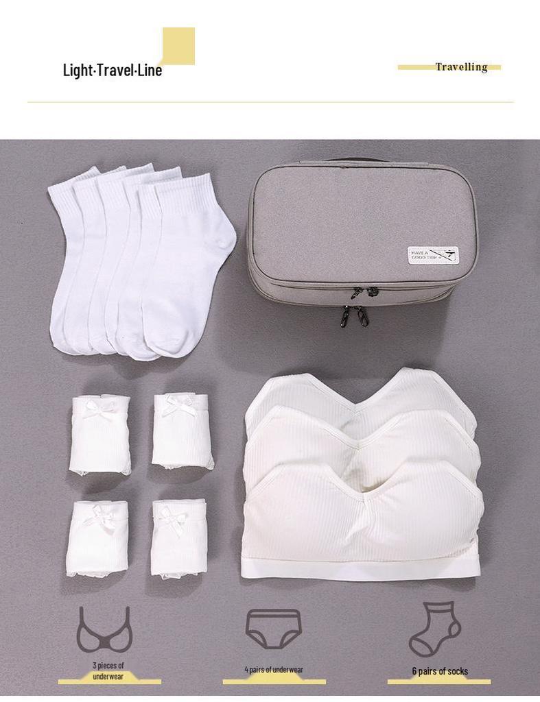 Portable Travel Underwear and Socks Storage Bag