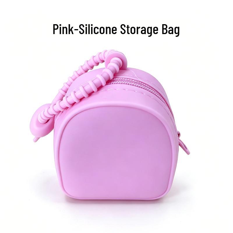 Silicone Macaron Zipper Coin and Cable Bag with Custom Logo In Various Styles