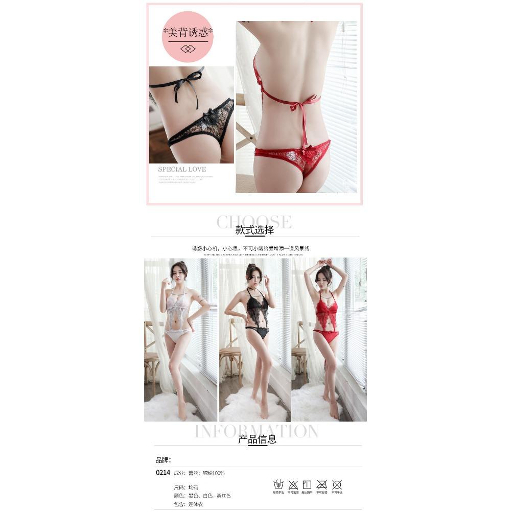 Xiucaisha High-end Onesie Foreign Trade Lace Sex Underwear Pajamas Female Sexy Qqny Small Chest Sex Clothes Temptation